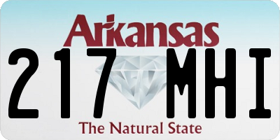 AR license plate 217MHI