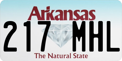 AR license plate 217MHL