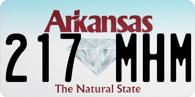 AR license plate 217MHM