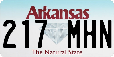 AR license plate 217MHN