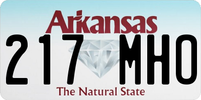AR license plate 217MHO