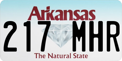 AR license plate 217MHR