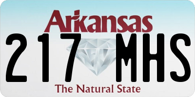 AR license plate 217MHS
