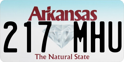 AR license plate 217MHU