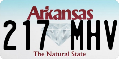 AR license plate 217MHV