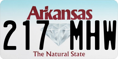 AR license plate 217MHW