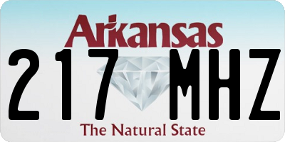 AR license plate 217MHZ