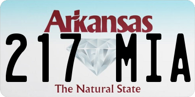 AR license plate 217MIA