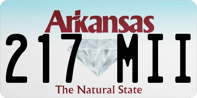 AR license plate 217MII