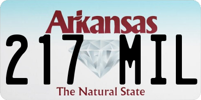 AR license plate 217MIL