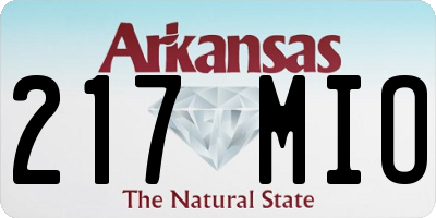 AR license plate 217MIO
