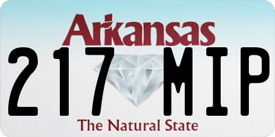 AR license plate 217MIP