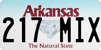 AR license plate 217MIX