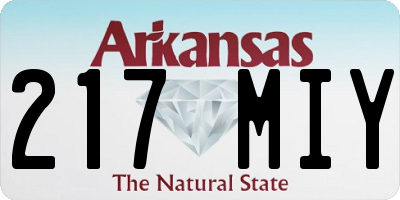 AR license plate 217MIY