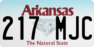 AR license plate 217MJC