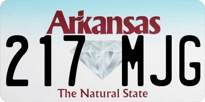 AR license plate 217MJG