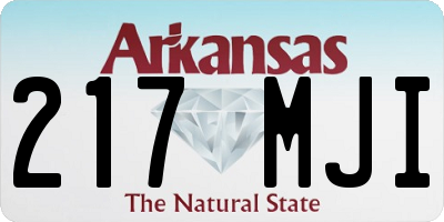 AR license plate 217MJI