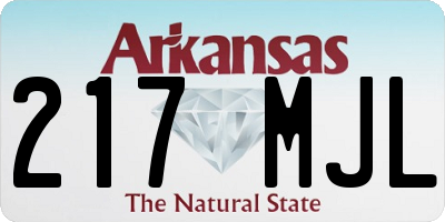 AR license plate 217MJL