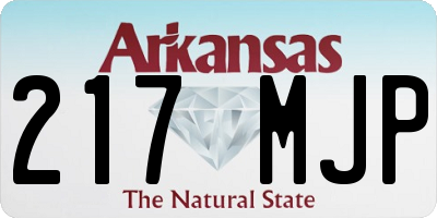 AR license plate 217MJP