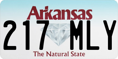 AR license plate 217MLY