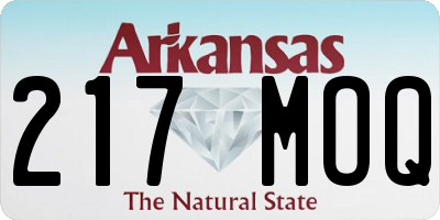 AR license plate 217MOQ