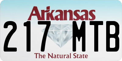 AR license plate 217MTB