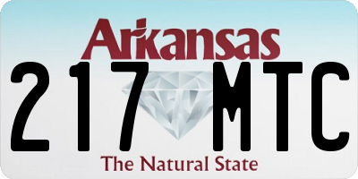 AR license plate 217MTC