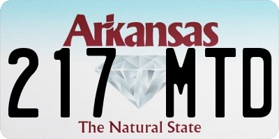 AR license plate 217MTD
