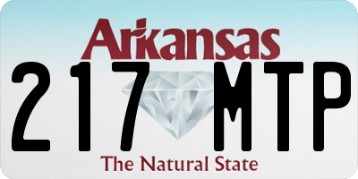 AR license plate 217MTP