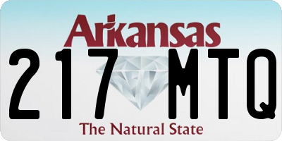 AR license plate 217MTQ