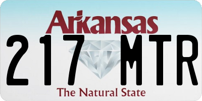 AR license plate 217MTR