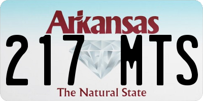 AR license plate 217MTS