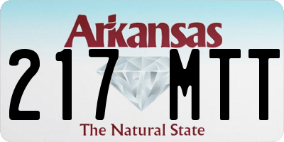 AR license plate 217MTT