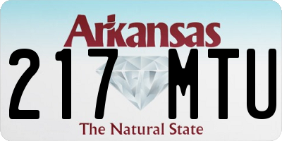 AR license plate 217MTU