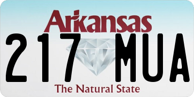 AR license plate 217MUA