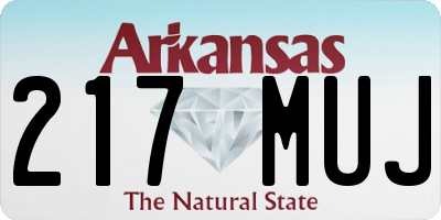 AR license plate 217MUJ