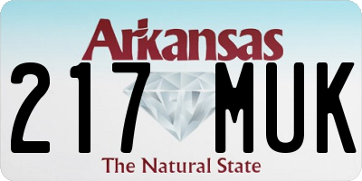 AR license plate 217MUK