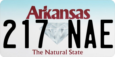 AR license plate 217NAE