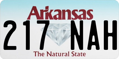AR license plate 217NAH