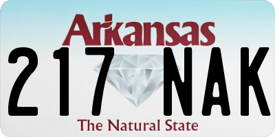 AR license plate 217NAK