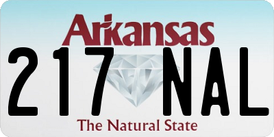 AR license plate 217NAL