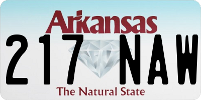 AR license plate 217NAW