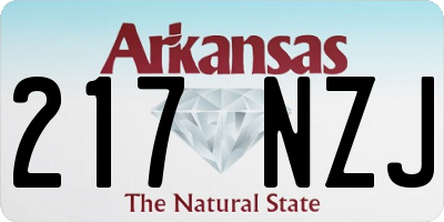 AR license plate 217NZJ