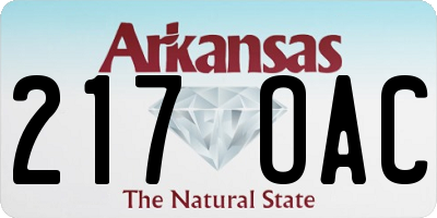 AR license plate 217OAC