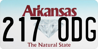 AR license plate 217ODG