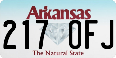 AR license plate 217OFJ