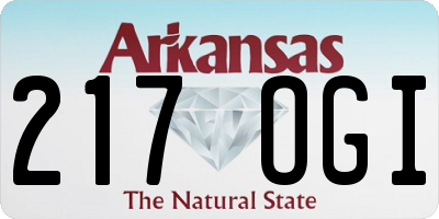 AR license plate 217OGI