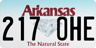 AR license plate 217OHE