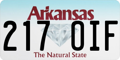 AR license plate 217OIF