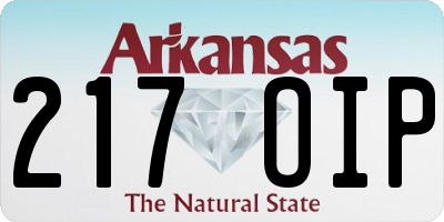 AR license plate 217OIP
